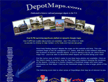 Tablet Screenshot of depotmaps.com